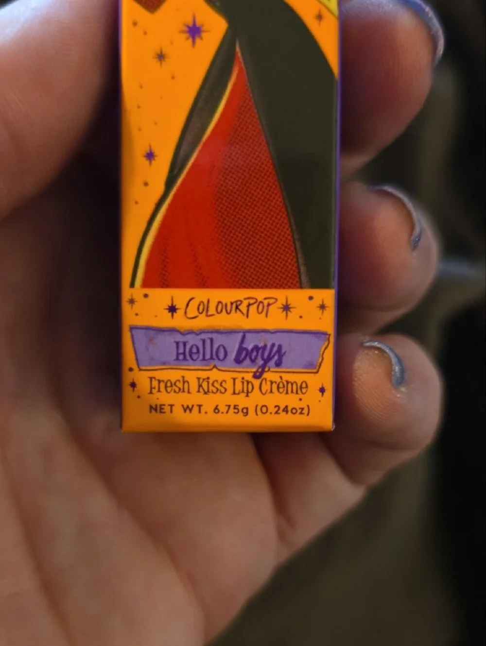 ColourPop Hocus Pocus Fresh Kiss Lip Crème — Hello Boys Blk, 0.24oz, Disney